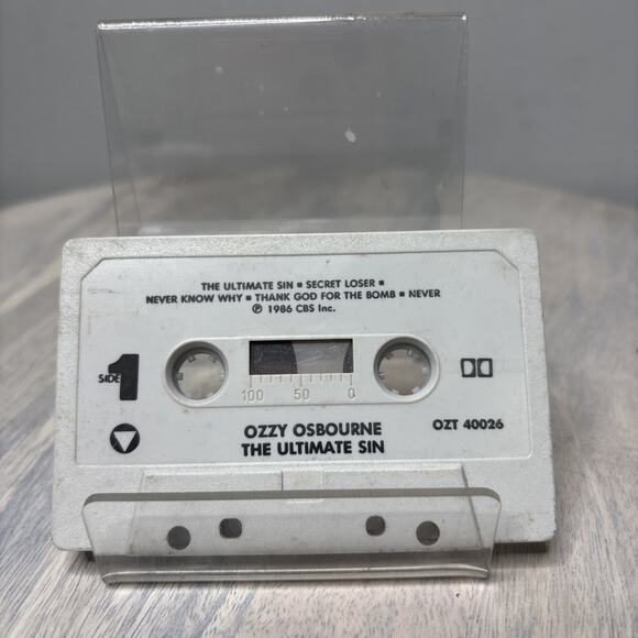 Ozzy Osbourne – The Ultimate Sin Cassette 1986 Heavy Metal Epic - Picture 3 of 5